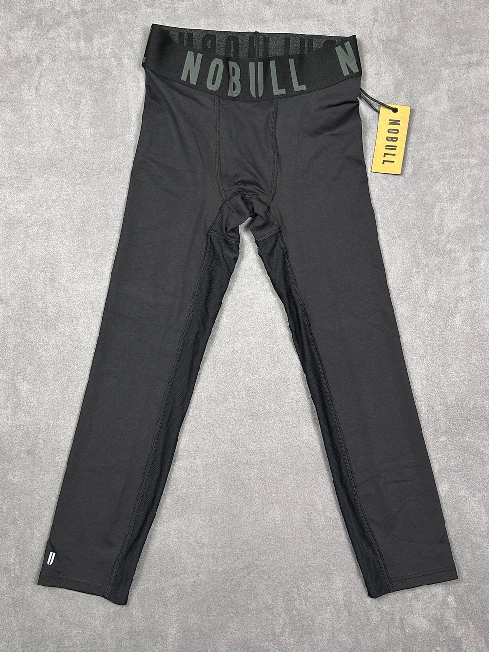 NOBULL Men's 3/4 Compression Tights Black Size Small NWT